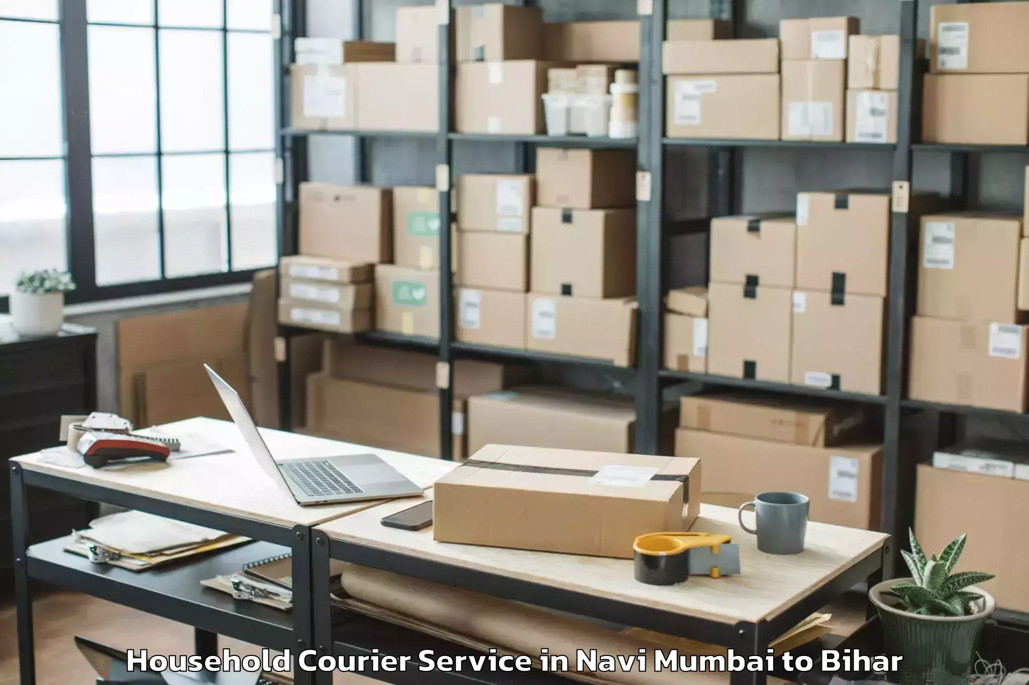 Leading Navi Mumbai to Sagauli Household Courier Provider